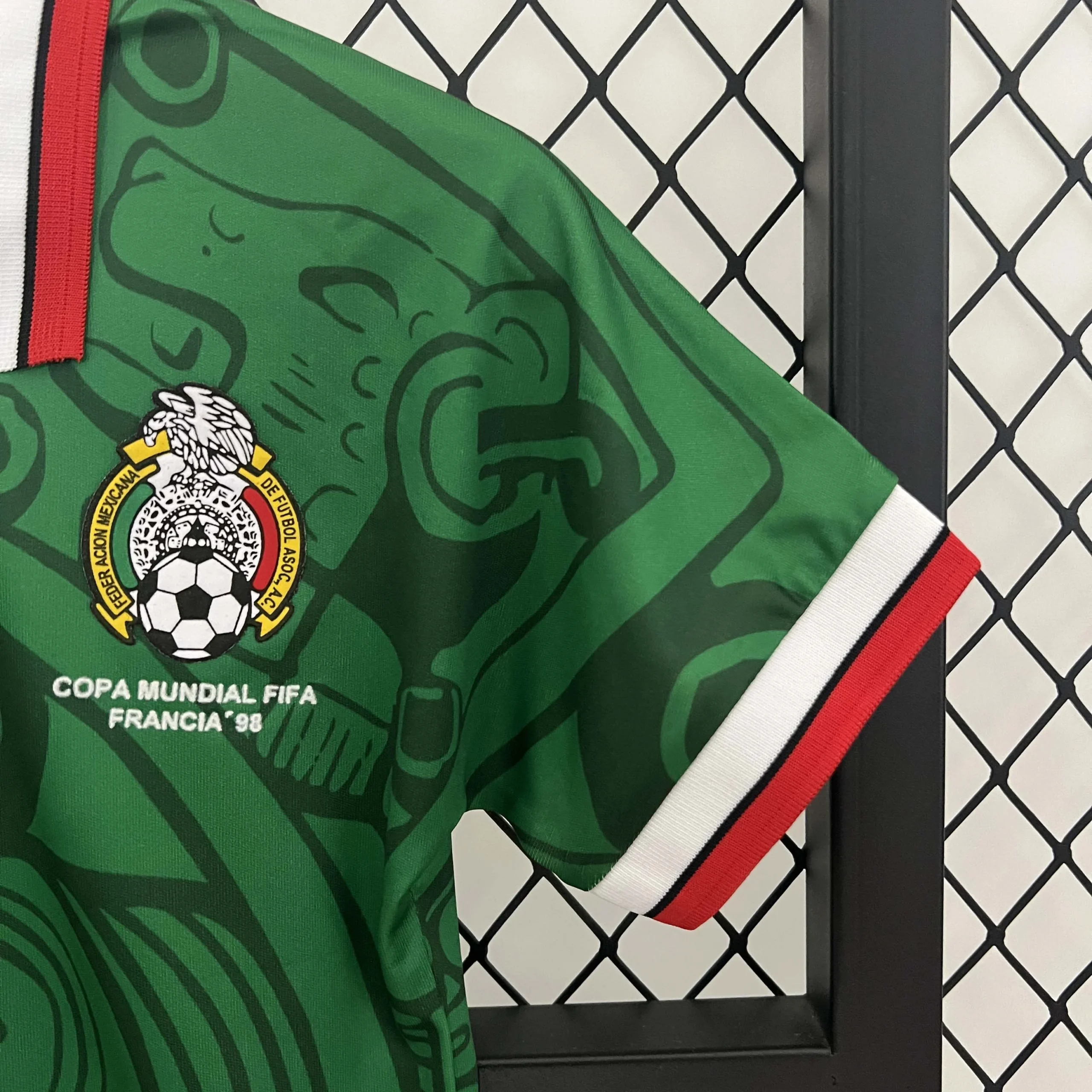 1998 Retro Mexico National Home Football Shirt Kids Size - 图片 7