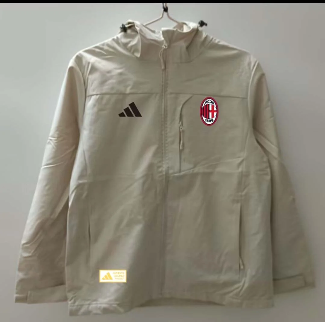 2025/2026 AC Milan Windbreaker white Soccer Jersey