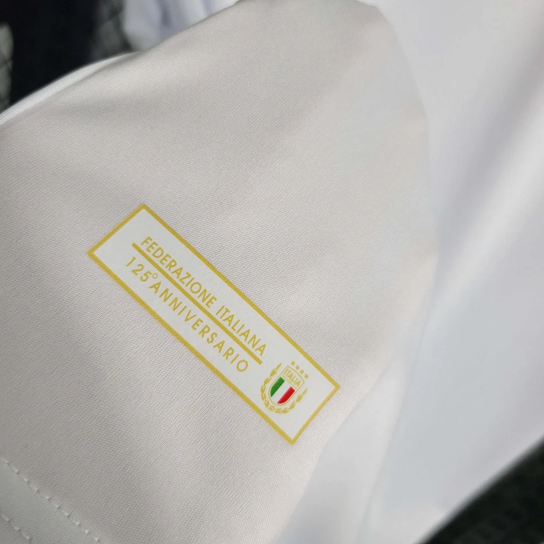 2023 Italy 125th Anniversary White Soccer Shirt - 图片 15