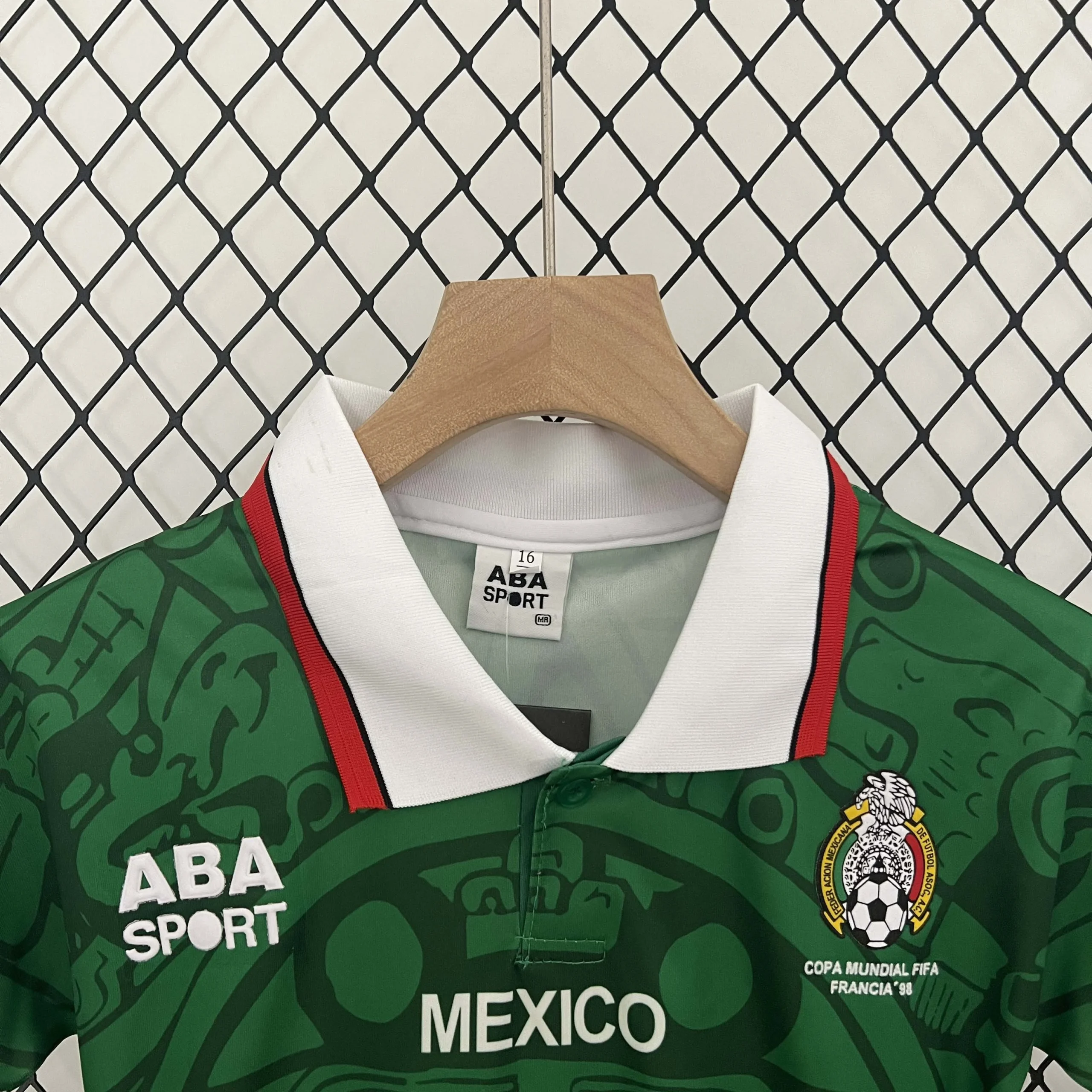 1998 Retro Mexico National Home Football Shirt Kids Size - 图片 3