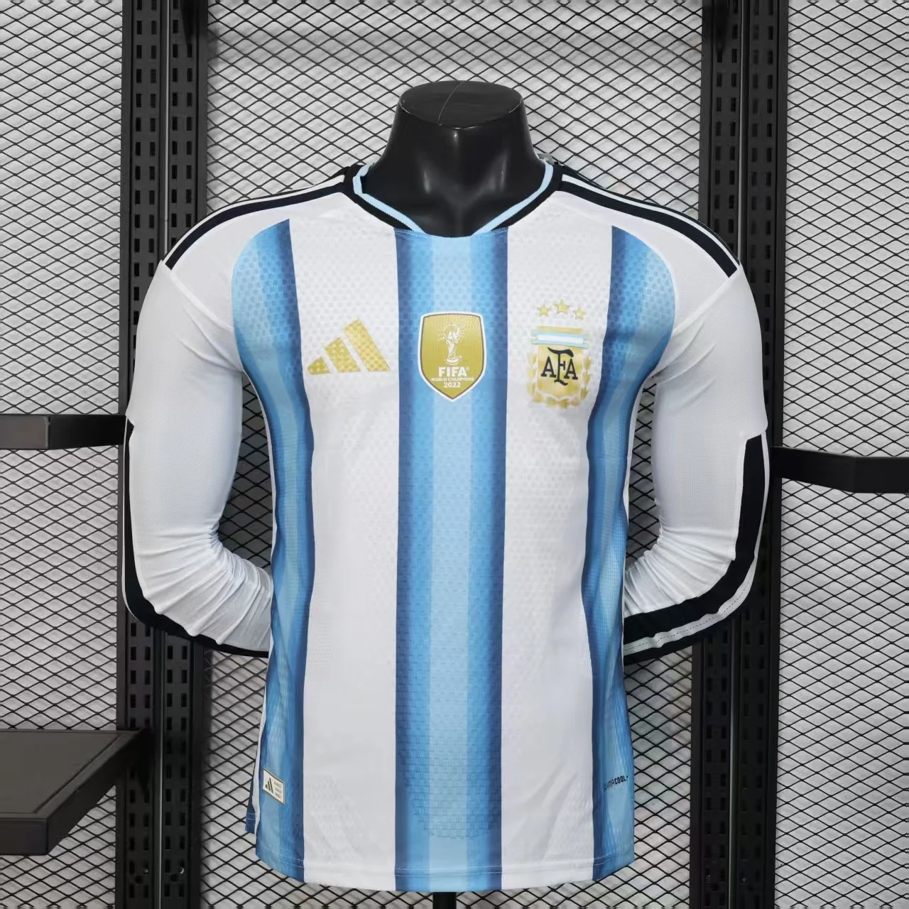 2026 Argentina Player Edition Home Long Sleeve Jersey