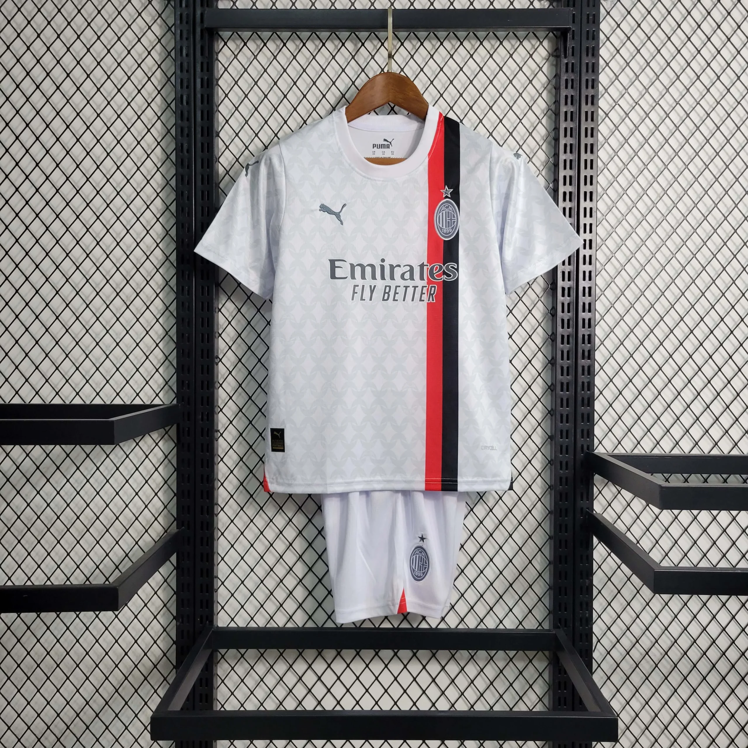 2023/2024 AC Milan  Away Soccer Jersey Kids Size