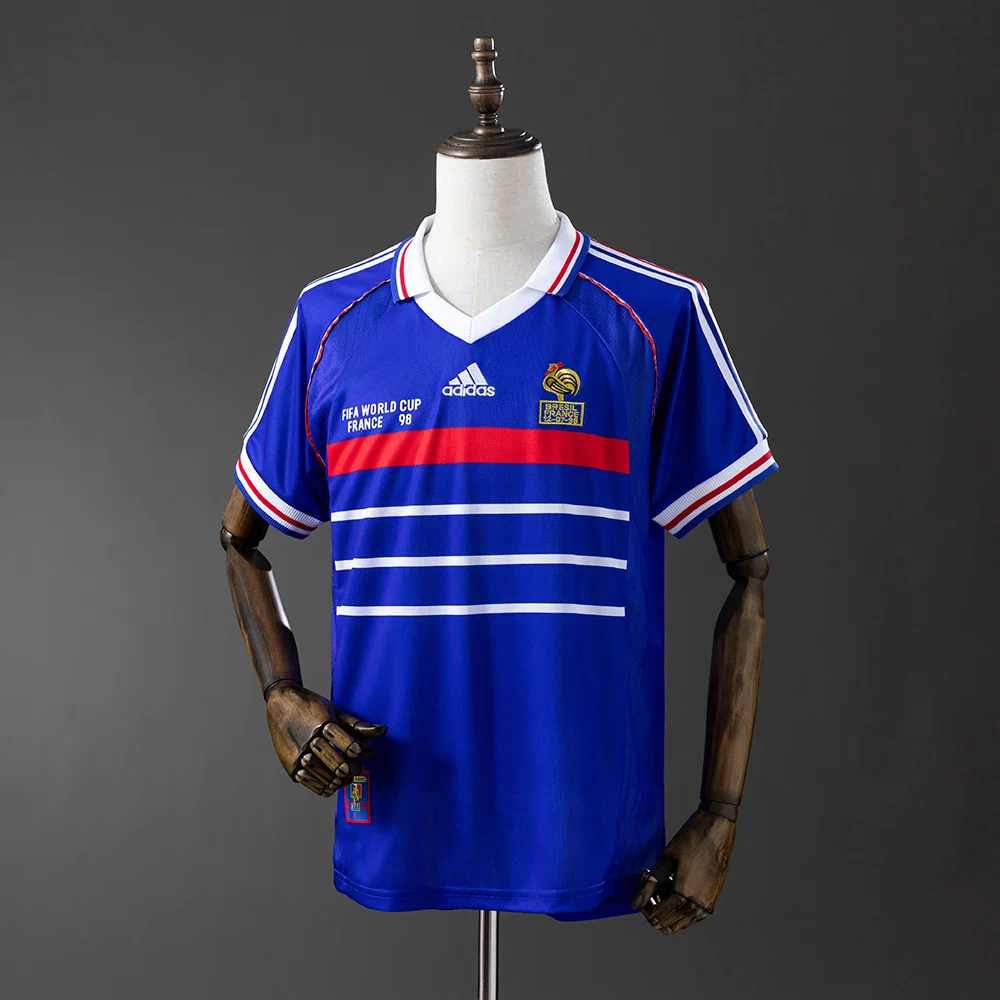 1998 Retro France Home Football Shirt