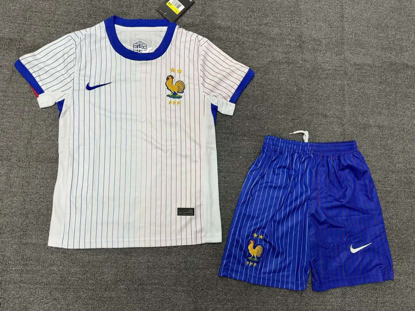 2024 France Away Football Shirt  Kids Size