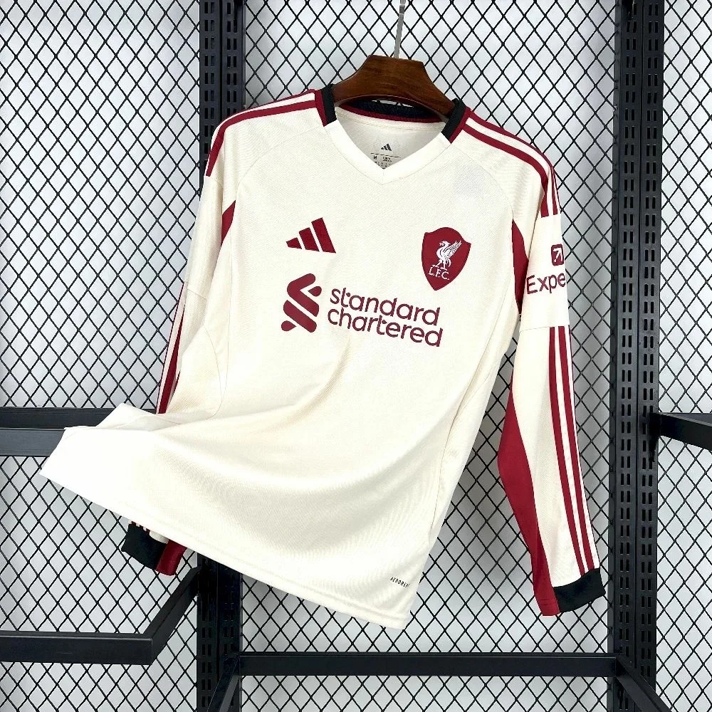 2025-2026 Long Sleeve Liverpool FC Away Football Shirt