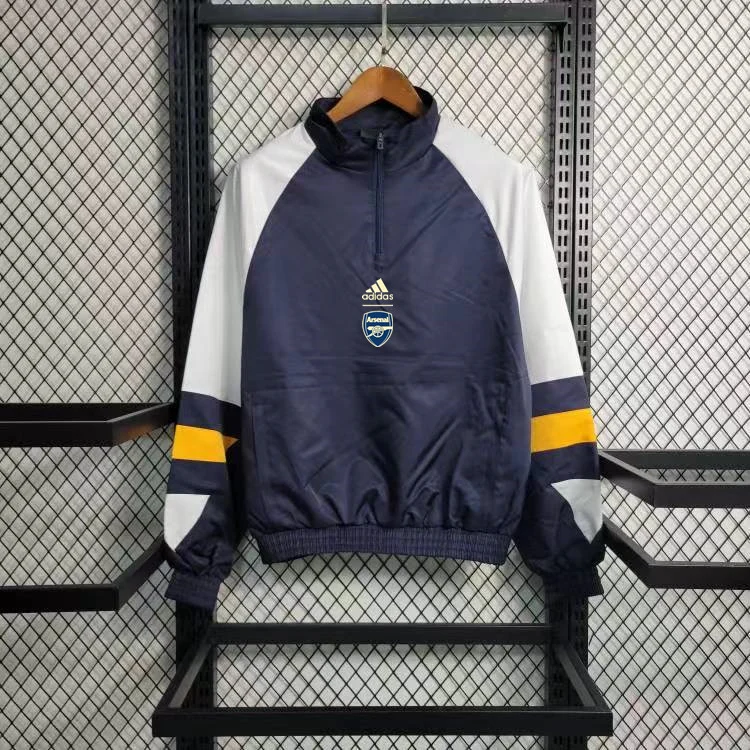 2023 Arsenal CasuaI Windbreaker??Navy-blue??Soccer Jersey