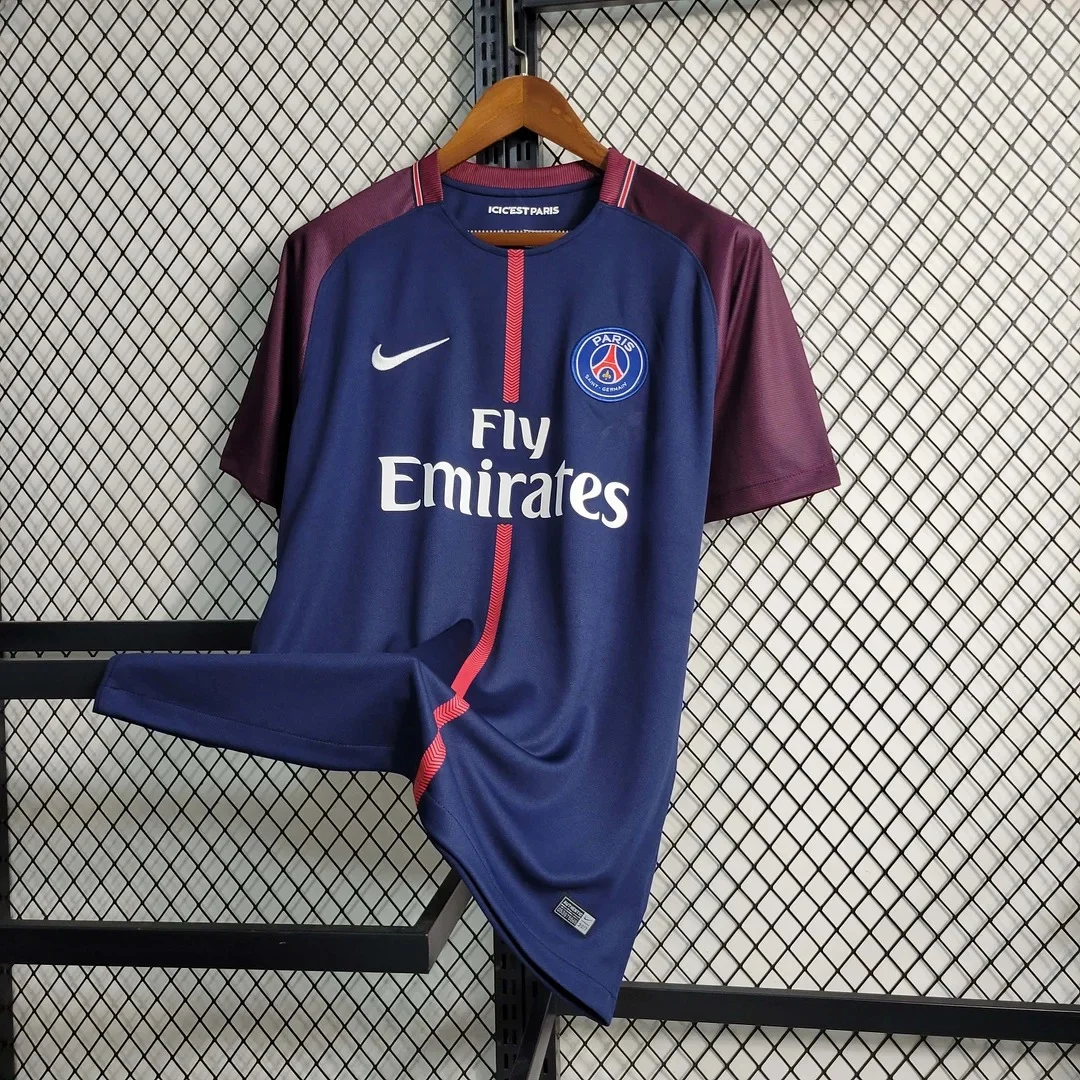 2017-2018 Retro PSG Paris Saint-Germain Home Football Shirt
