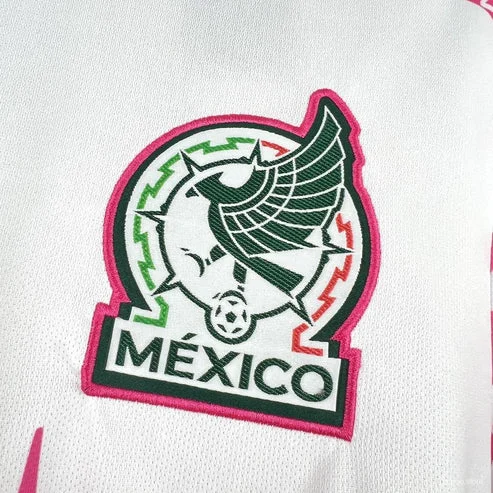 2025/2026 Mexico Concept Special Pink-White Football Jersey - 图片 3