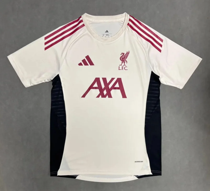 2025/2026 Liverpool Training Suit off white Football Jersey