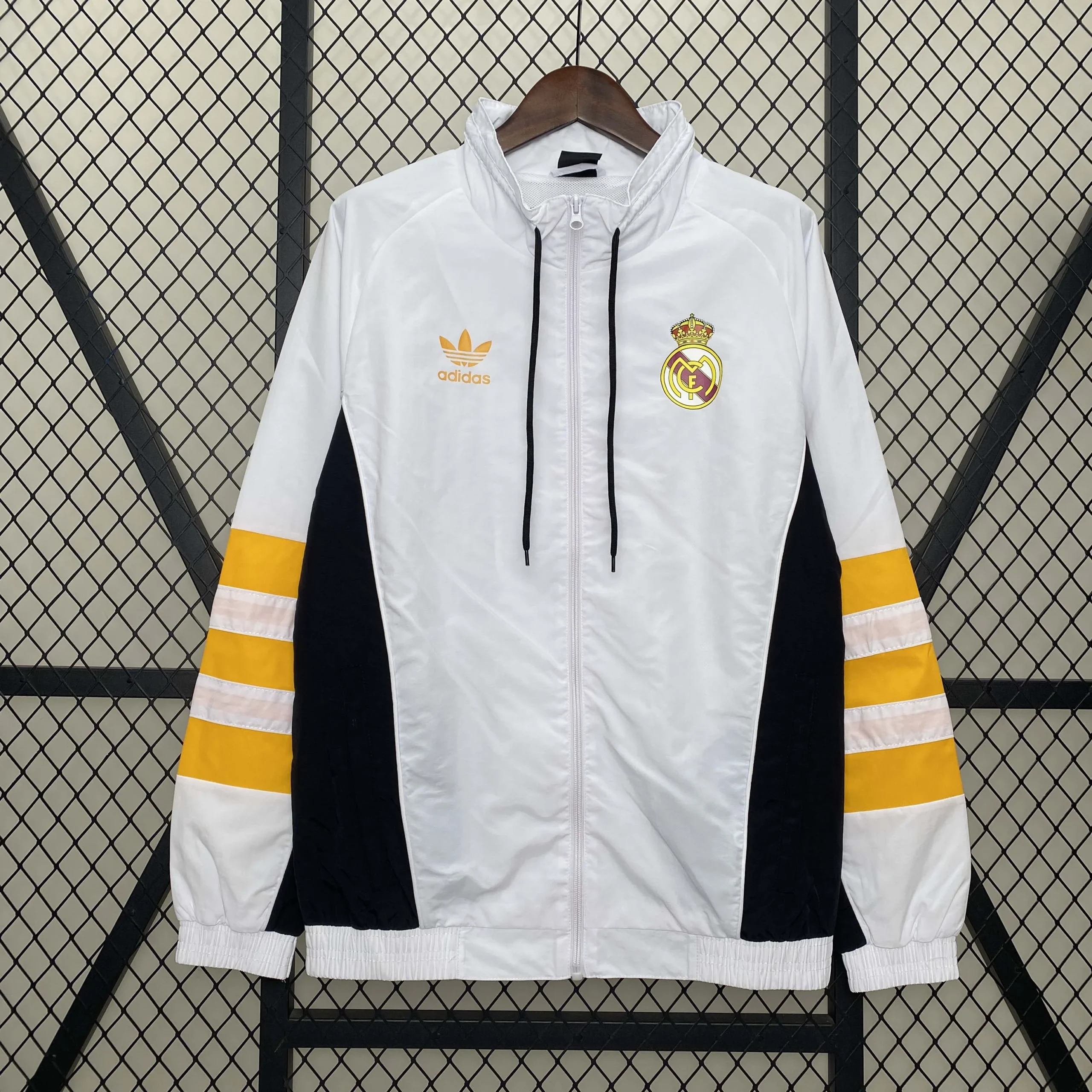 2024/2025 Real Madrid Windbreaker White Soccer Jersey