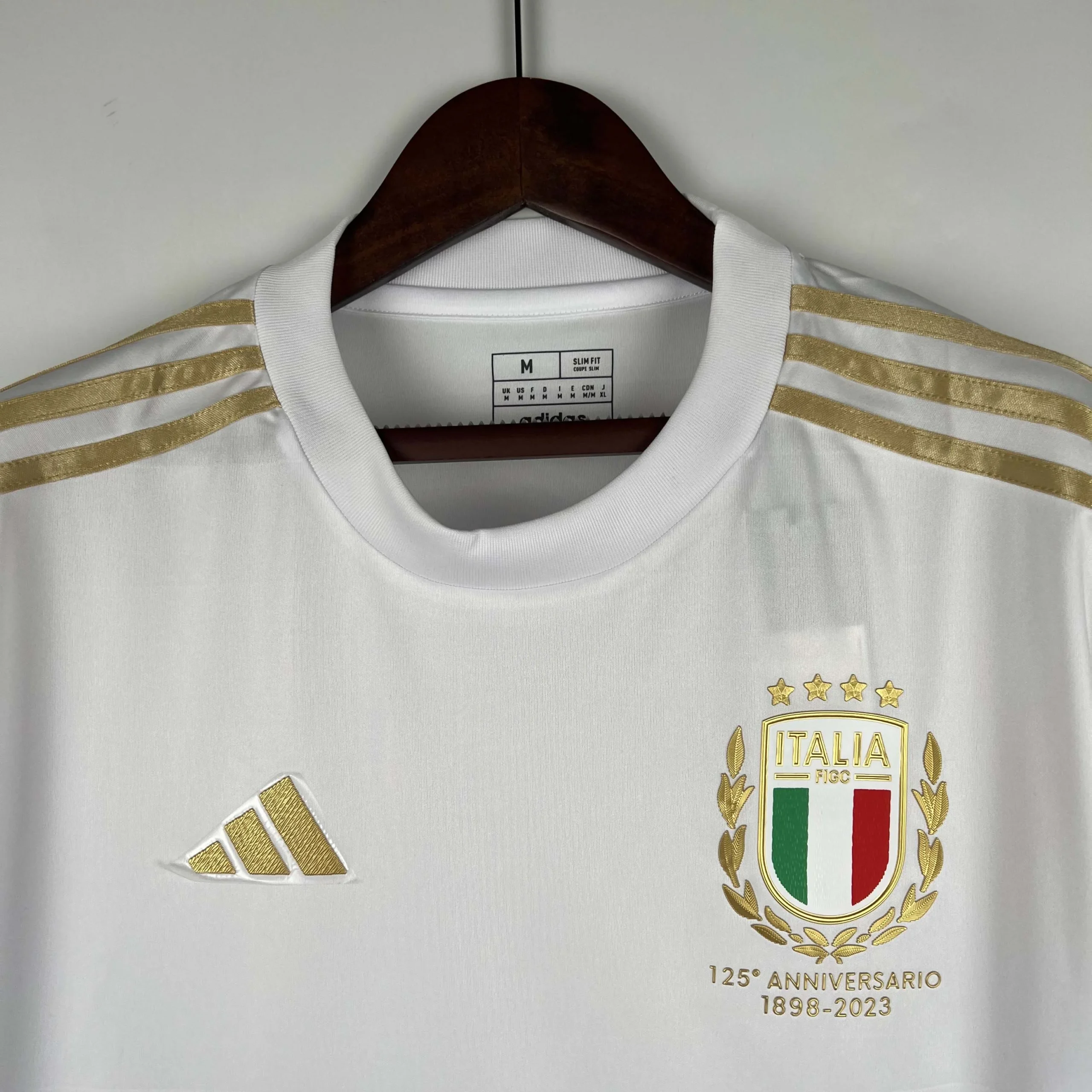2023 Italy 125th Anniversary White Soccer Shirt - 图片 8