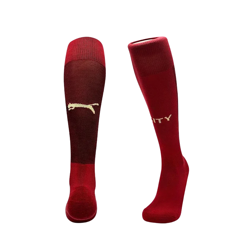 2024/2025 Manchester City Second away game Red Football Socks