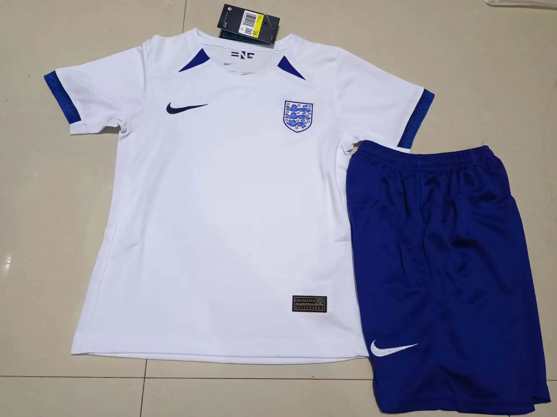2023 England Home Football Shirt  Kids Size
