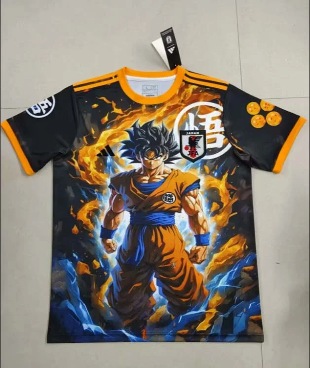 2025 Japan Special Edition Dragon Ball Goku Yellow Football Shirt