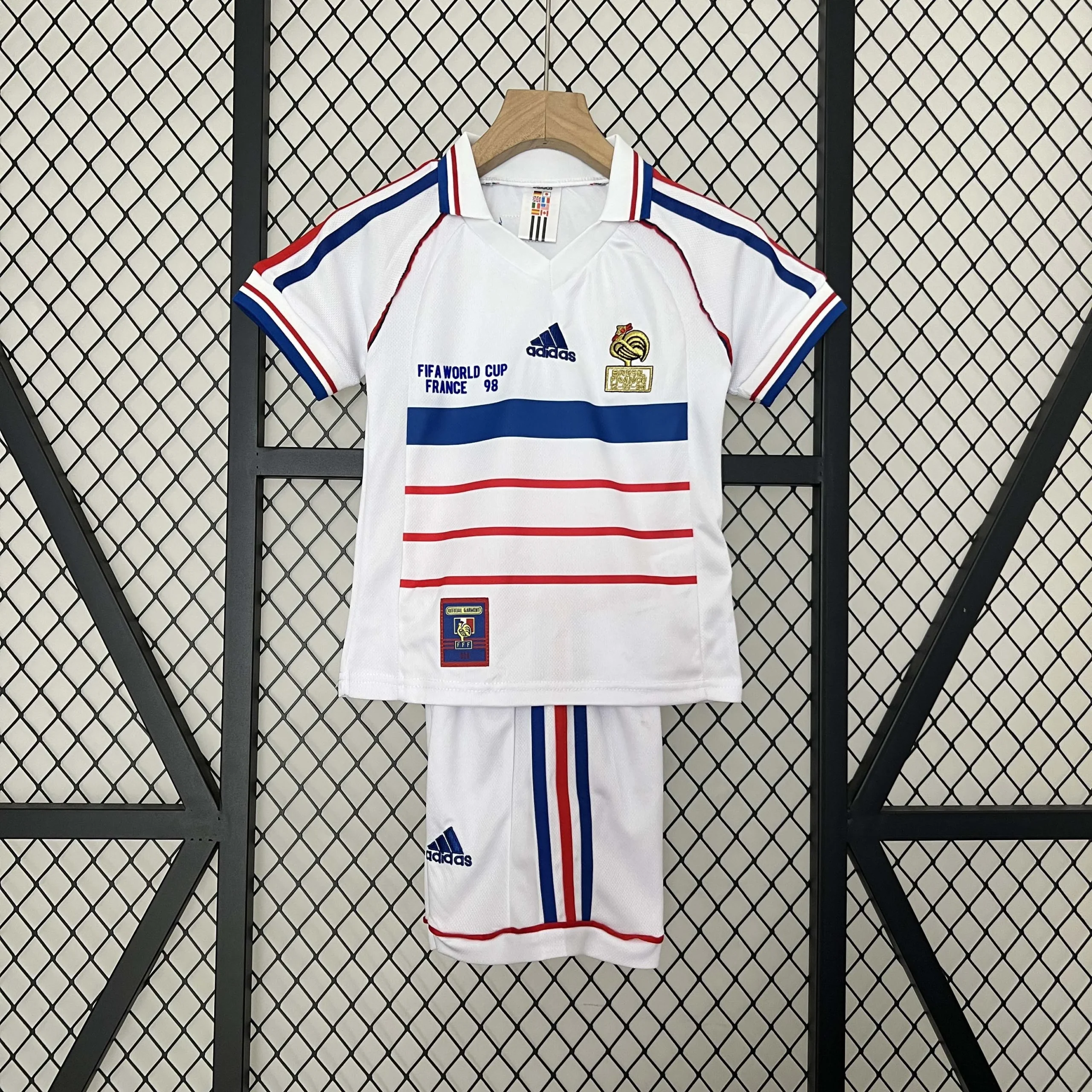 1998 Retro France Away Football Shirt  Kids Size