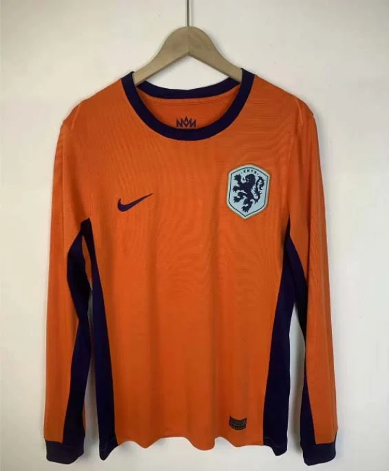 2024 Long Sleeve Netherlands National Team Home Football Shirt