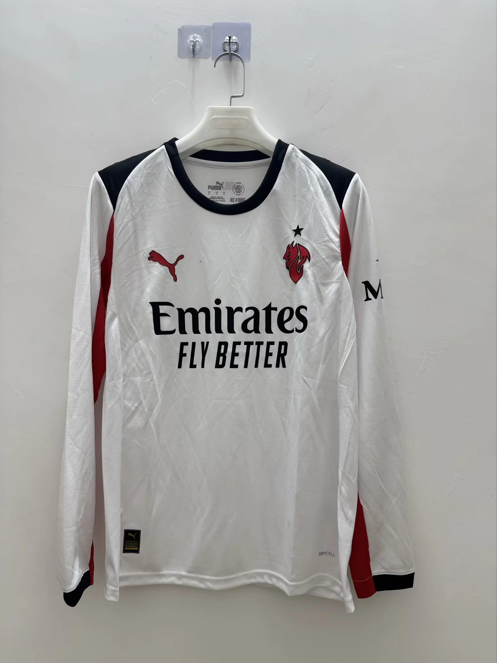 2025/2026 Long Sleeve AC Milan Away Soccer Jersey