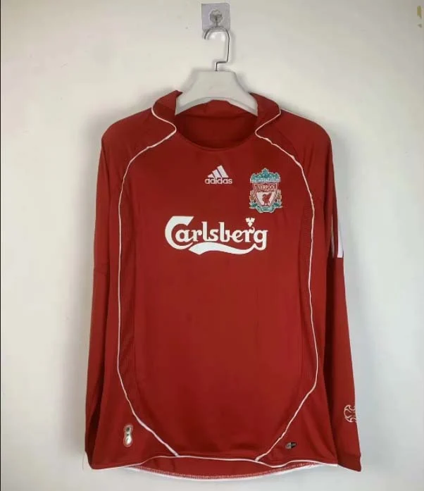 2006/2007 Retro Long Sleeve Liverpool Home Football Shirt