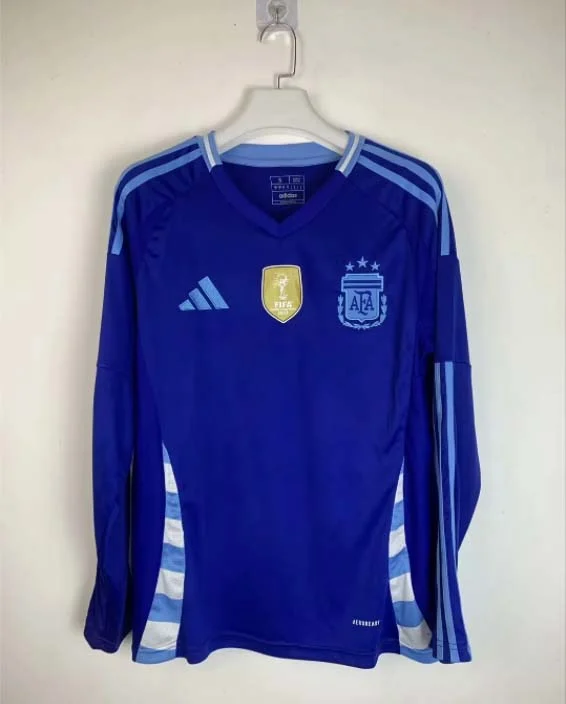 2024 Long Sleeve Argentina Away Football Shirt