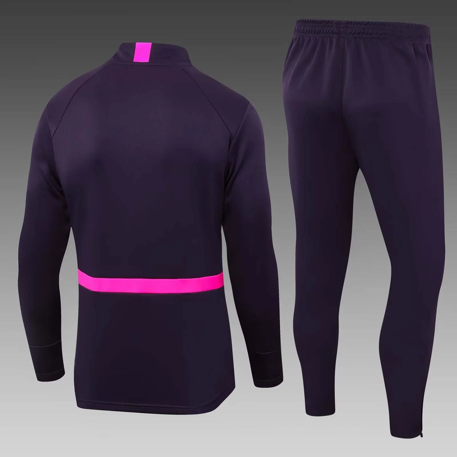 2024/2025 West Ham United Half-Pull Training Suit Purple Football Shirt Set - 图片 2