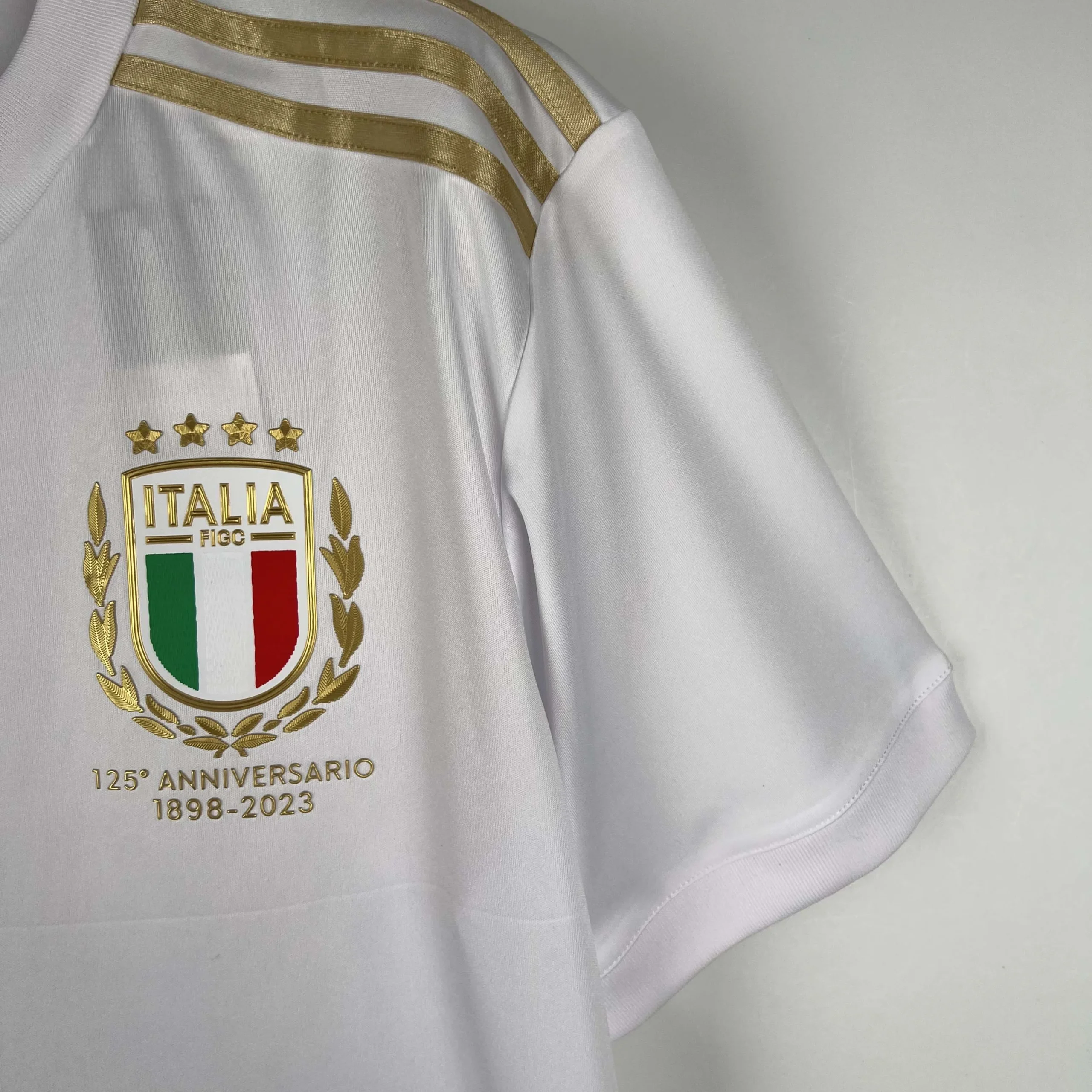 2023 Italy 125th Anniversary White Soccer Shirt - 图片 9