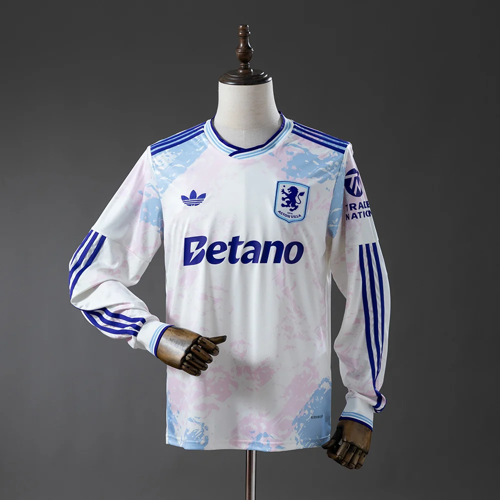 2025/2026 Long Sleeve Aston Villa Third Away Football Shirt