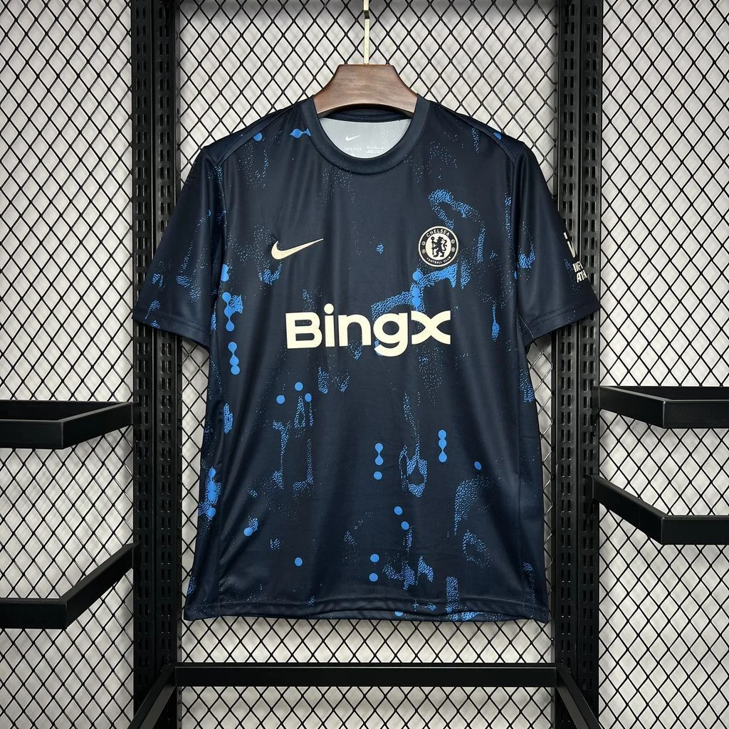 2024/2025 Chelsea  Dark blue Pre-match training Jersey