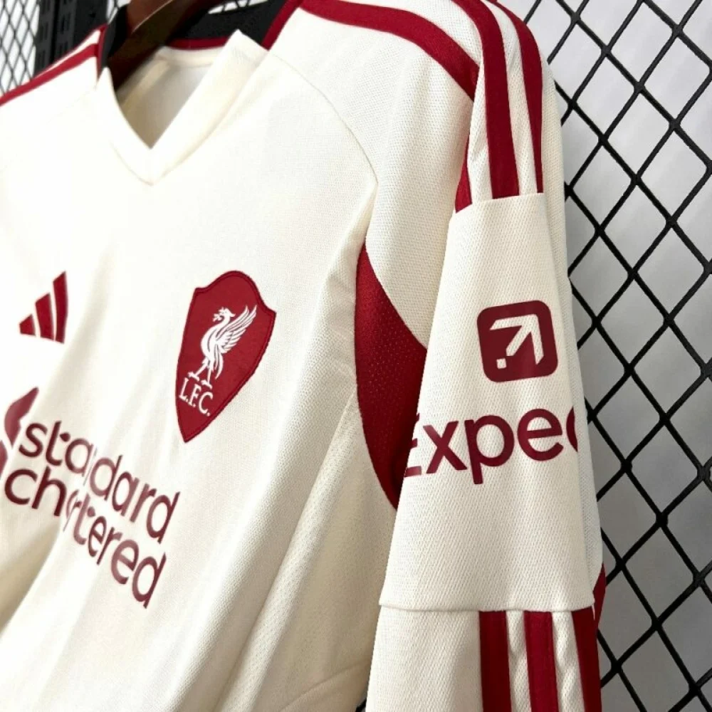 2025-2026 Long Sleeve Liverpool FC Away Football Shirt - 图片 3