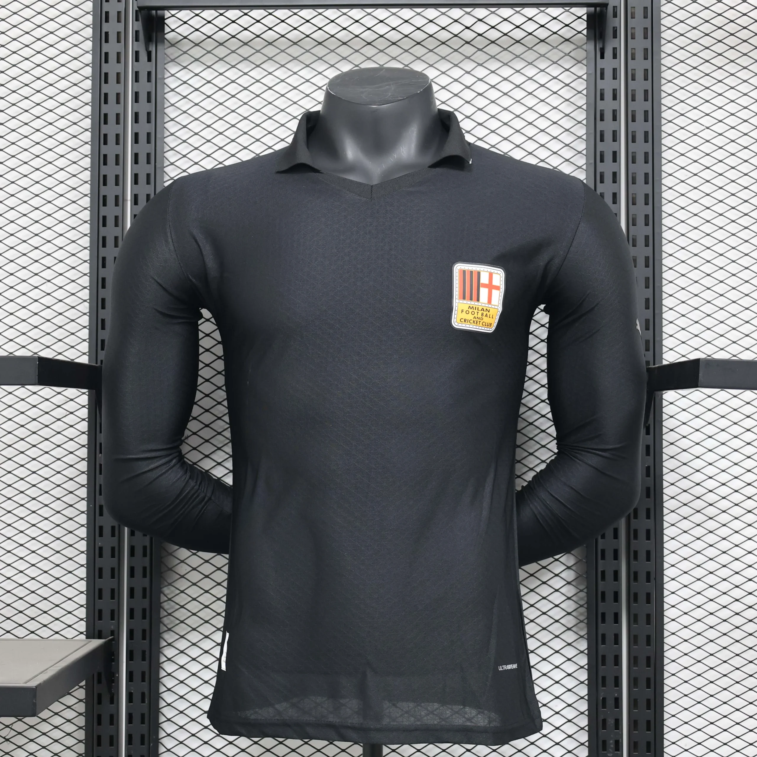 2024/2025 Long Sleeve Player Version AC Milan 125th Anniversary Black Soccer Jersey