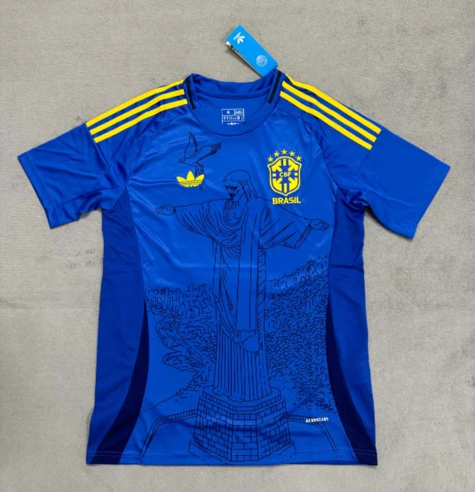 2024 Brazil Concept Edition Blue Football Shirt