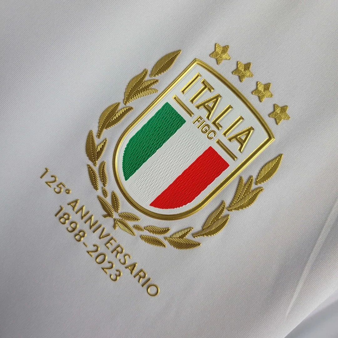 2023 Italy 125th Anniversary White Soccer Shirt - 图片 6