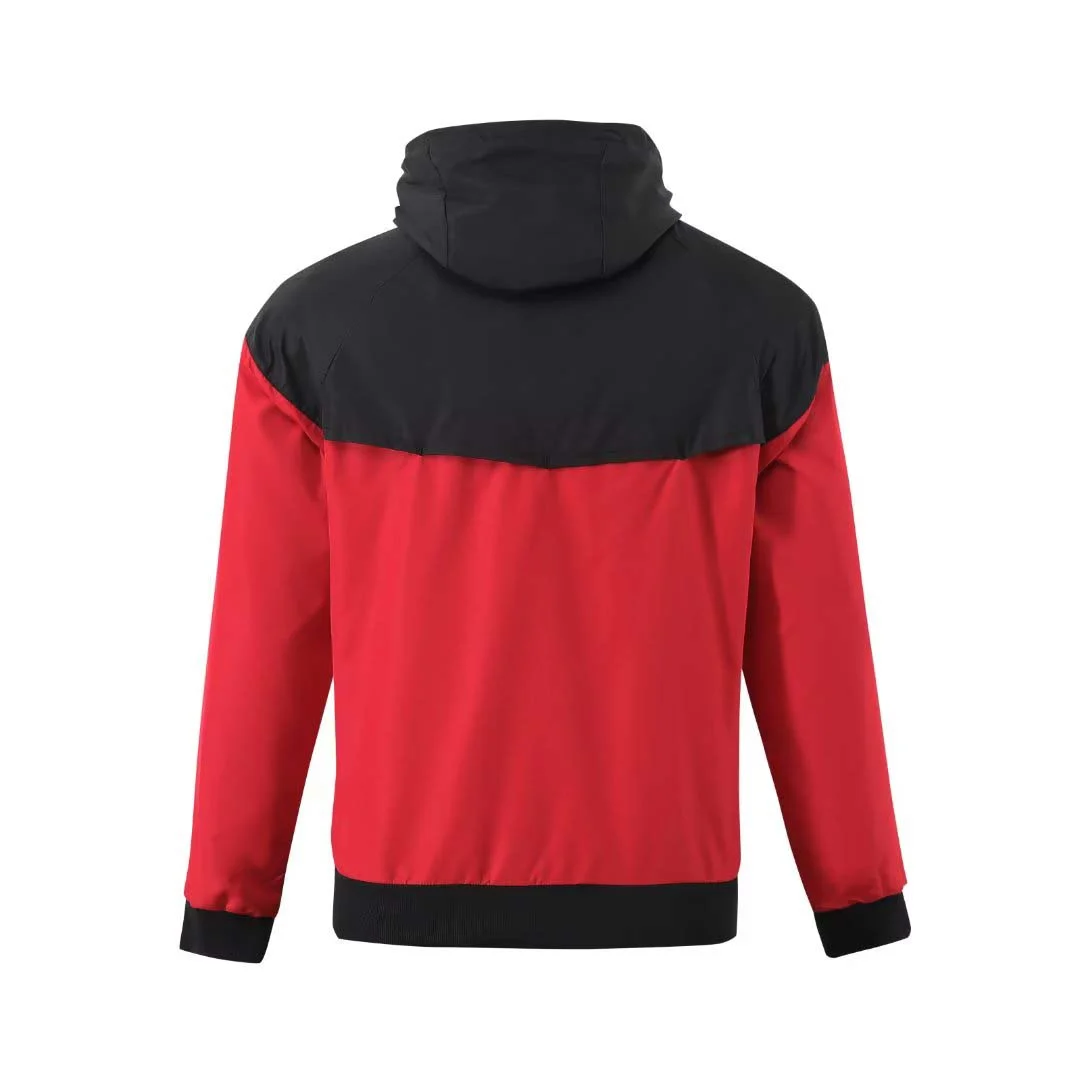 2023 AC Milan Windbreaker Red Football Shirt Kids Size - 图片 2