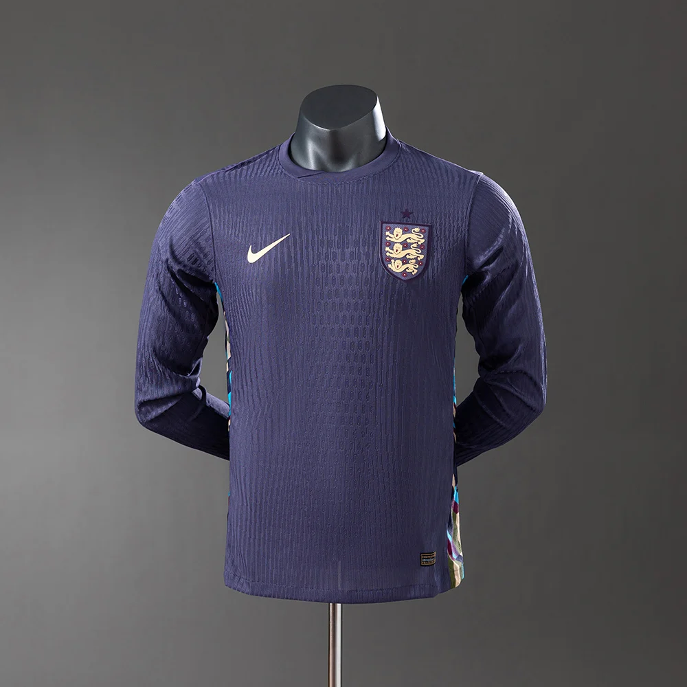 2024 Player Version Long Sleeve England Away Football Shirt