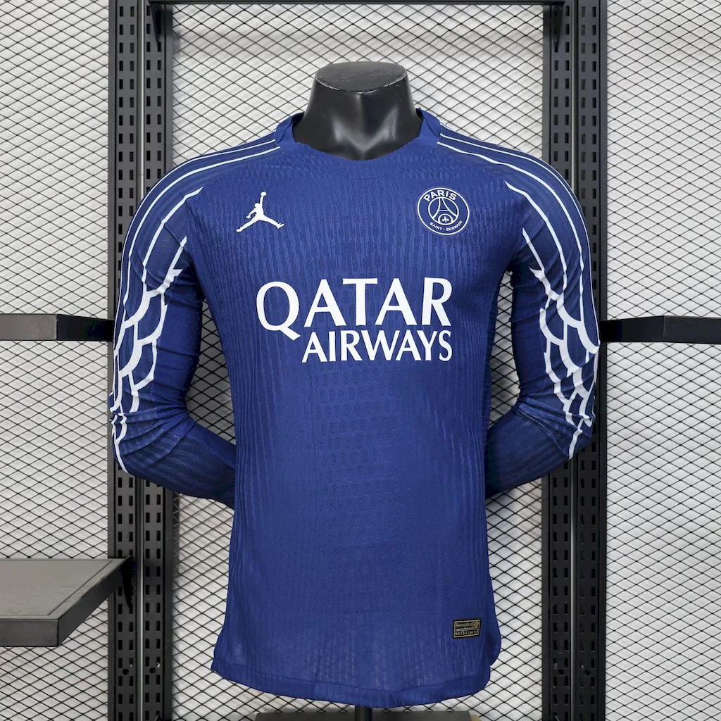2024/2025  Psg Paris Saint-Germain Long Sleeve Player Version Fourth Away Football Shirt