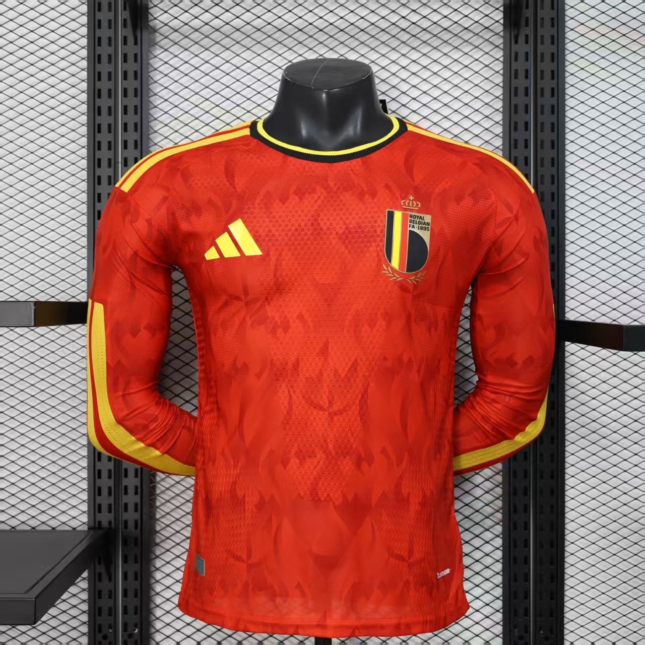 2026 Long Sleeve Player Version Belgium National Team Home Football Shirt