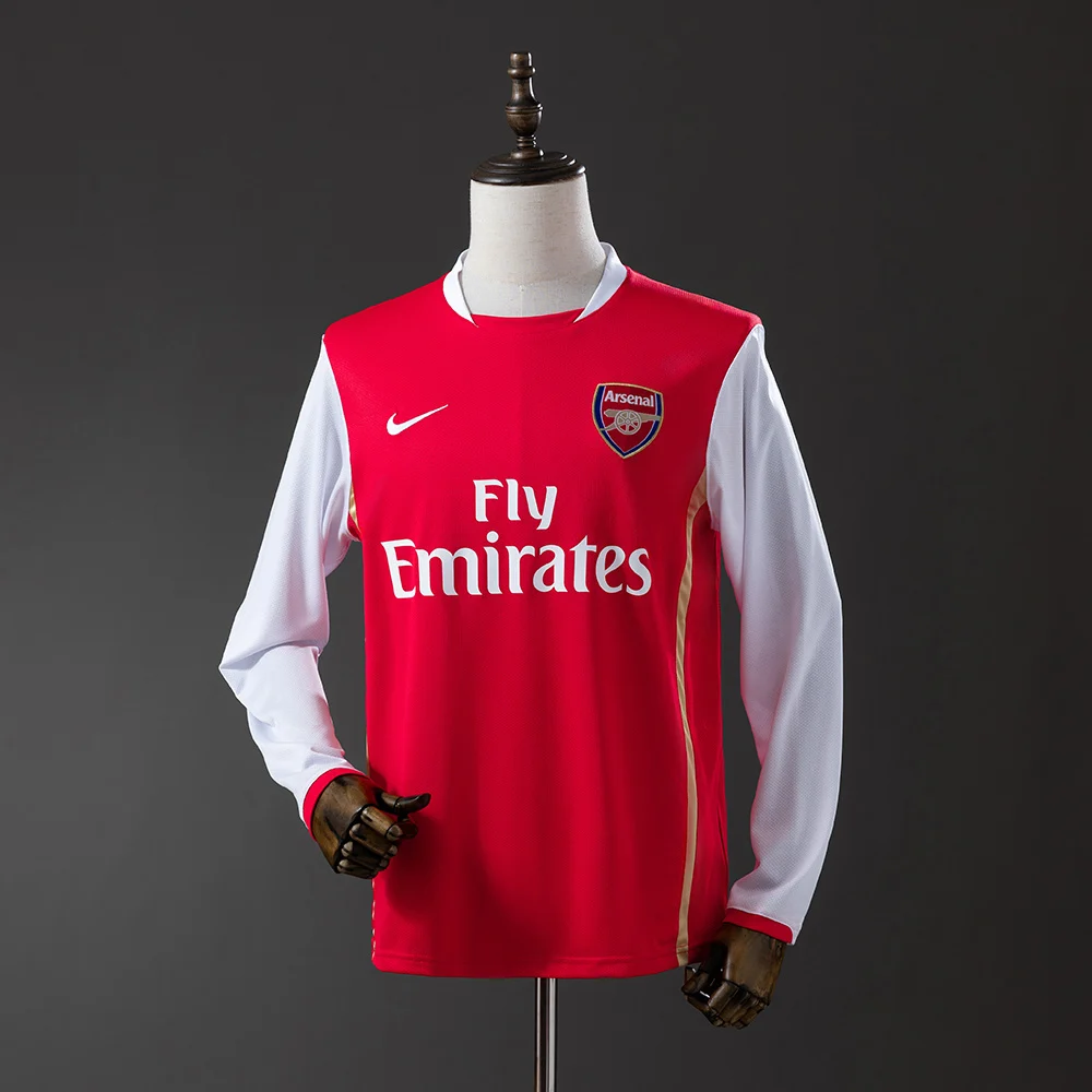 2006/2007 Retro Long Sleeve Arsenal Home Football Shirt