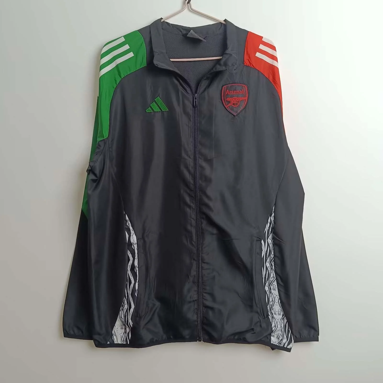 2024/2025 Arsenal Windbreaker Black Soccer Jersey