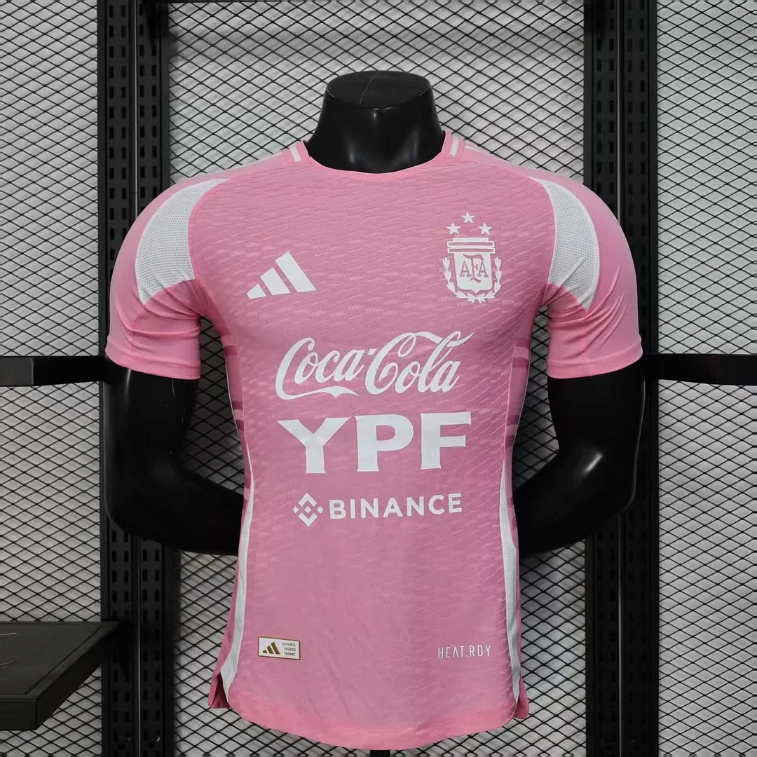 2025/2026 Player Version Argentina Training Jersey Pink Jersey