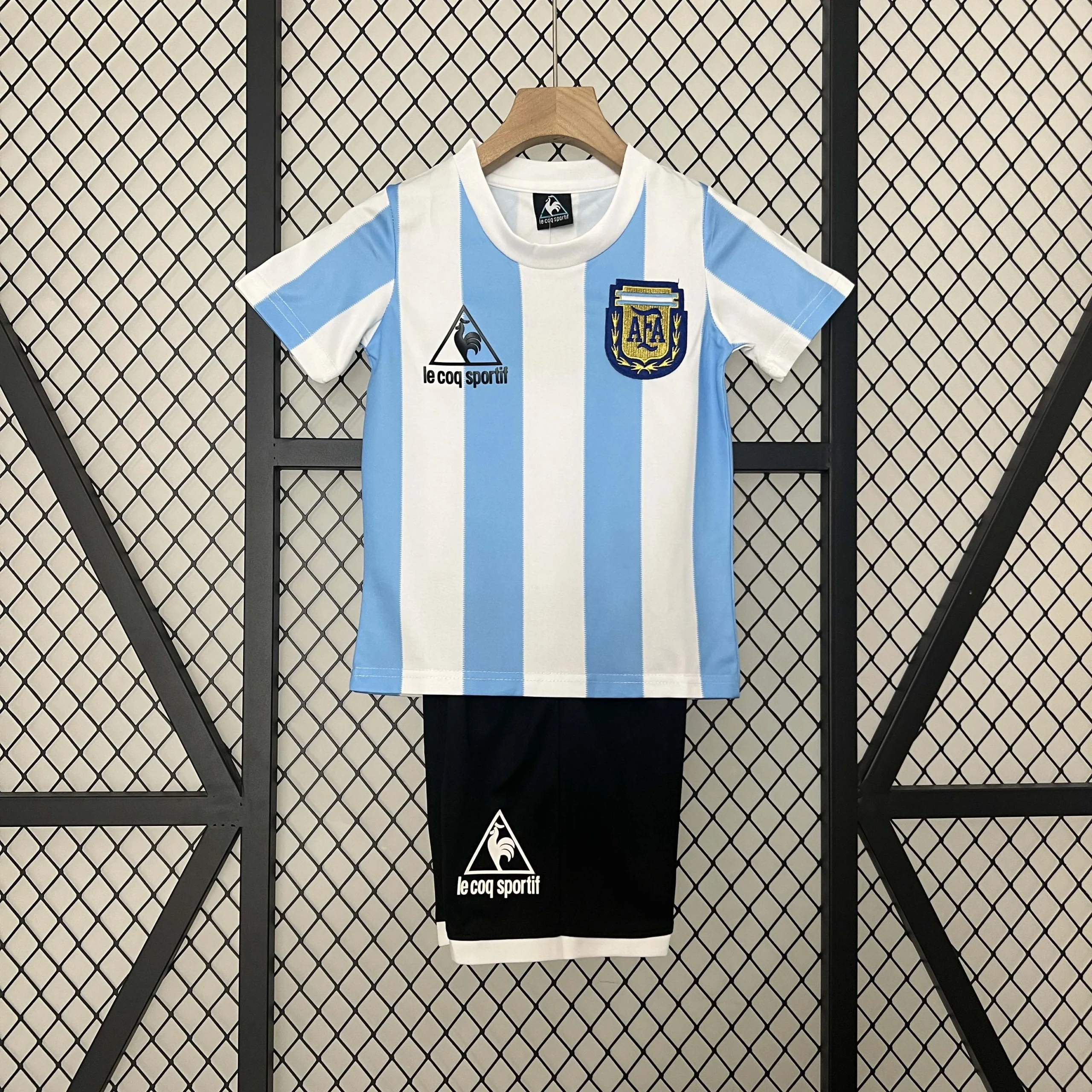 1986 Retro Argentina National Team Home Football Shirt  Kids Size