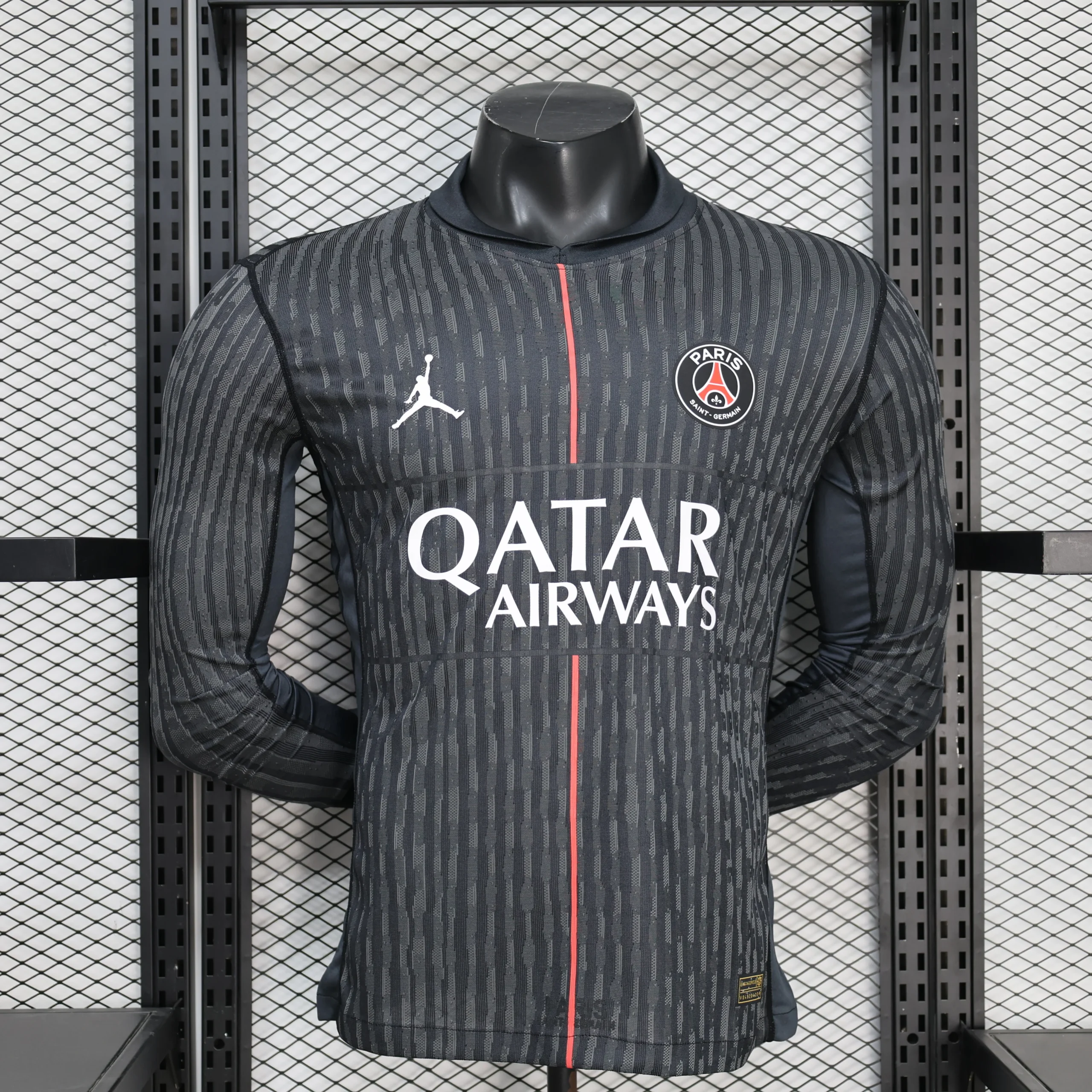 2024/2025  Psg Paris Saint-Germain Long Sleeve Player Version Fourth Away Football Shirt