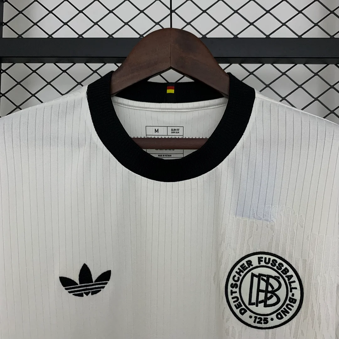 2025 Germany 125th Anniversary Edition Home White Football Shirt - 图片 3