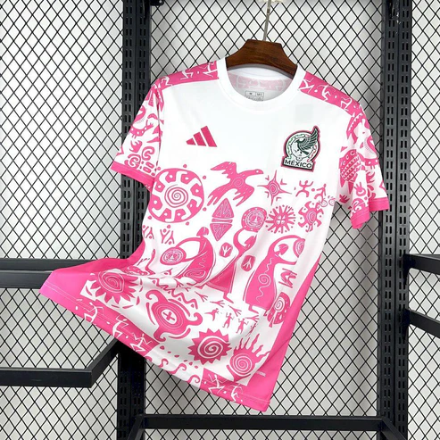 2025/2026 Mexico Concept Special Pink-White Football Jersey