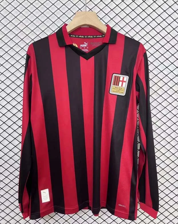 2024/2025 Long Sleeve AC Milan 125th Anniversary Soccer Jersey