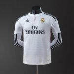 2014/2015 Retro Real Madrid Home Player Version Long Sleeve Jersey