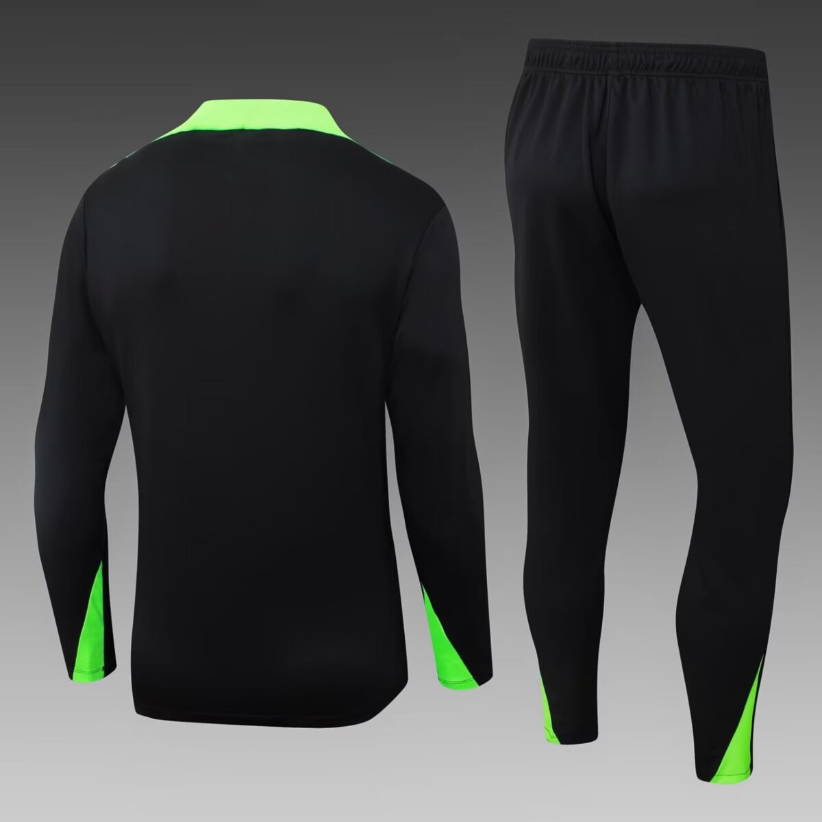 2025 Brazil Long Zipped Jacket Black Jersey Set - Image 2