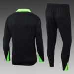 2025 Brazil Long Zipped Jacket Black Jersey Set - Image 2