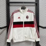 2025/2026 AC Milan Retro Edition Windbreaker White Football Shirt