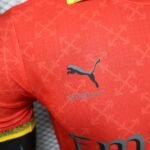 2024/2025 Player Version AC Milan Fourth Away Red Soccer Jersey - Image 4