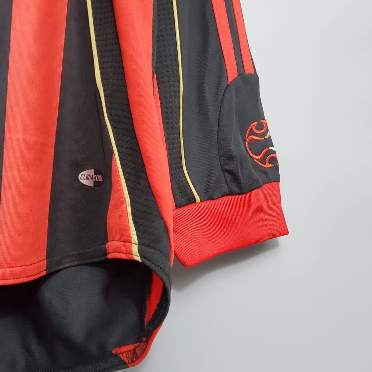 2006/2007 Retro Long Sleeve AC Milan Home Football Shirt - Image 5