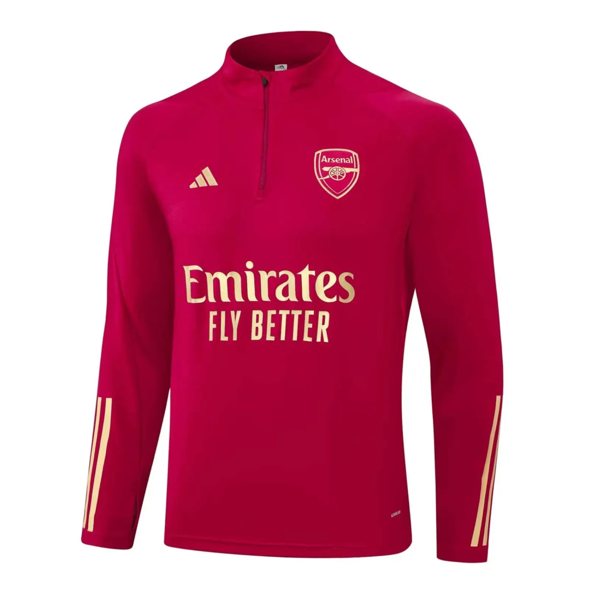 2023/2024 Arsenal Half-Pull Training Suit Red Football Shirt Set - Image 4